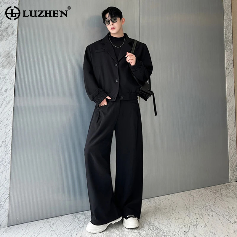 Street Fashion For 2026 - 루젠 스프링 블레이저 넥 캐주얼 재킷