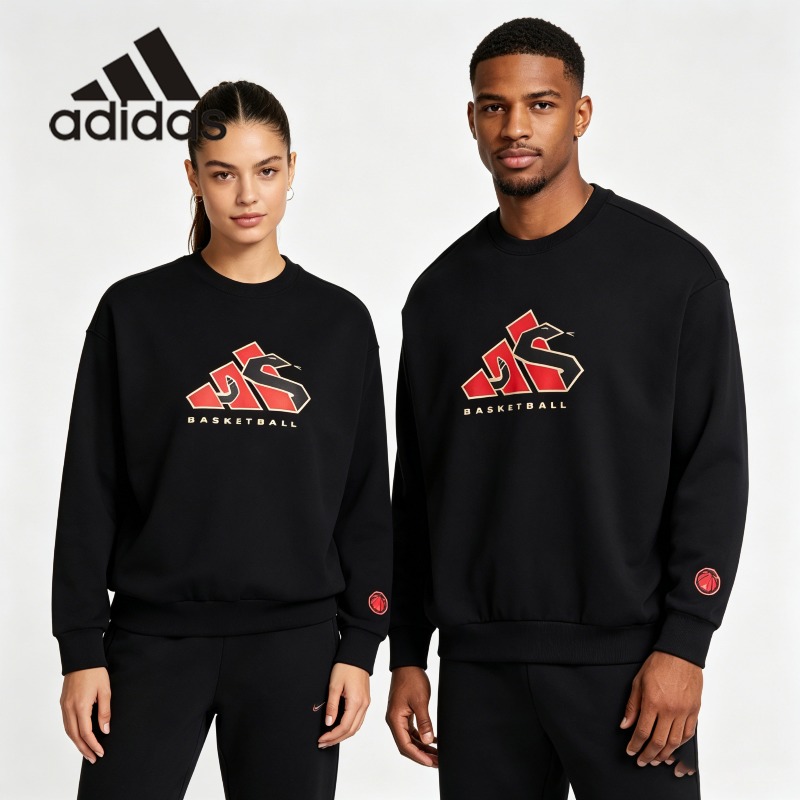 Street Fashion Adidas - 아디다스 크롭드 쇼트 크루 스웨트셔츠 Y2K