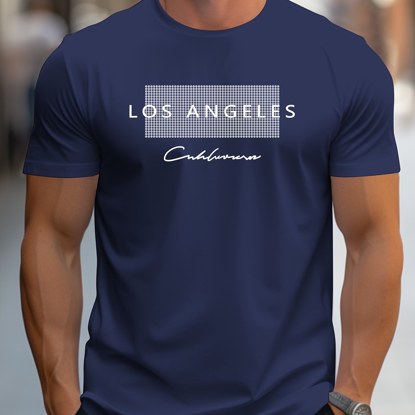 Street Fashion Los Angeles - 로스앤젤레스 패턴 3D 프린트 스포츠 퀵드라이