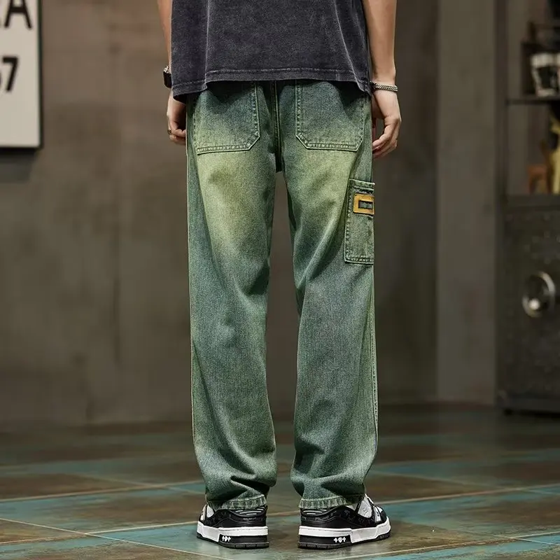 Street Fashion Jeans Men - 한국 패션 빈티지 청바지 남성 헐렁한