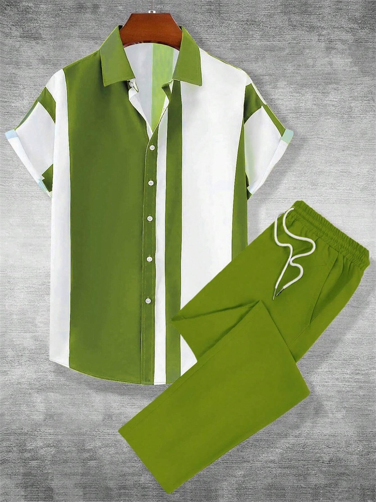 Street Fashion Men 2025 - 2025 가을 간단한 줄무늬 3D 인쇄