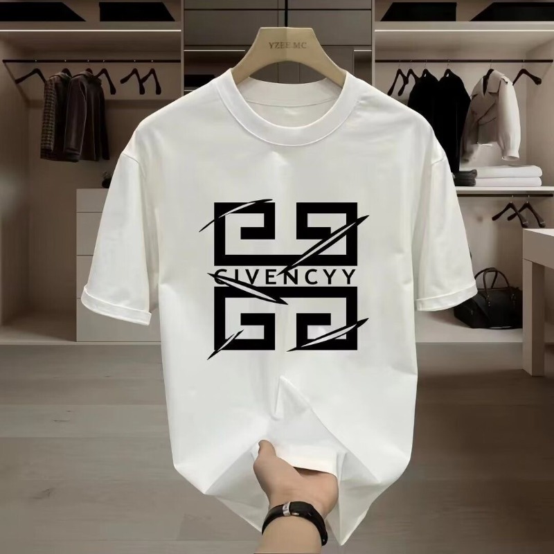 Street Fashion Logo Design - 2026 남성용 GIVENCY 브랜드 로고 프린트