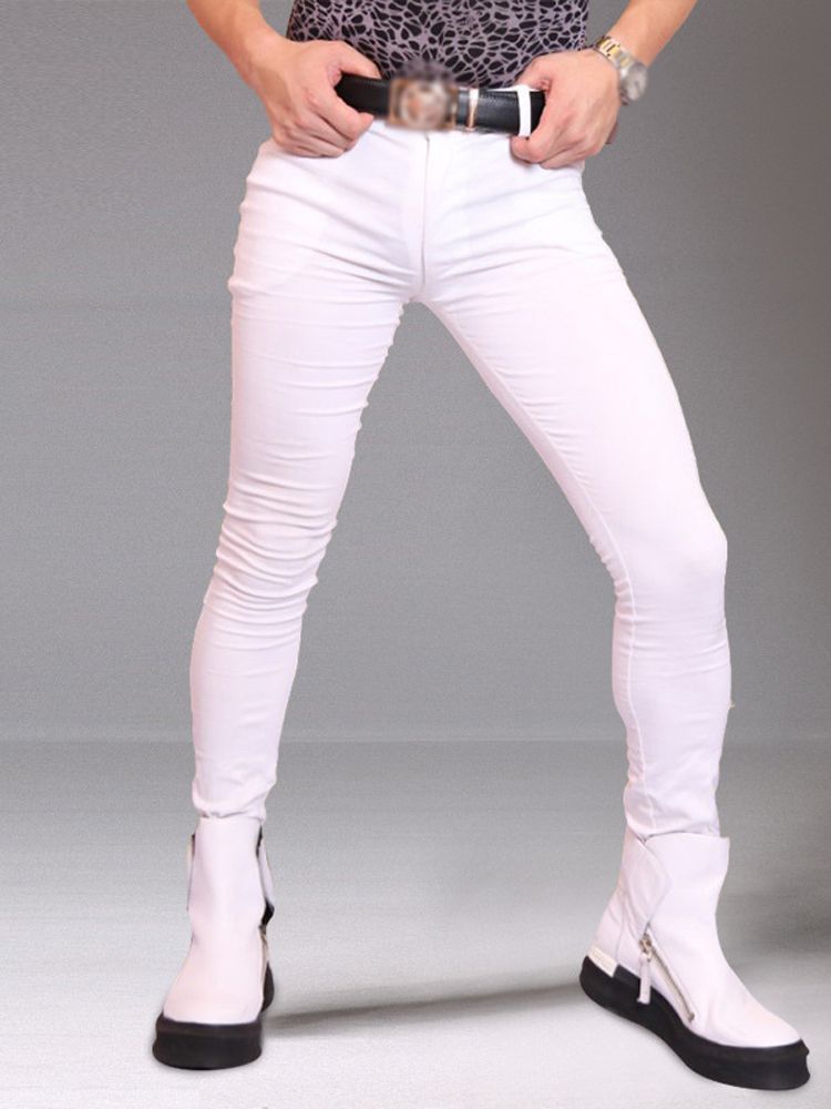 Street Fashion Jeans Men - M-3XL 남성용 신축성 데님 청바지, 펜슬