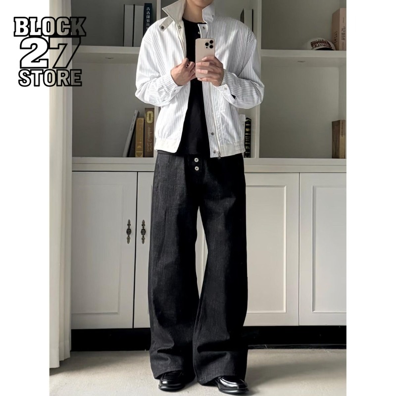 Street Fashion Jeans Men - 남성용 하라주쿠 여름 레터 프린트 데님