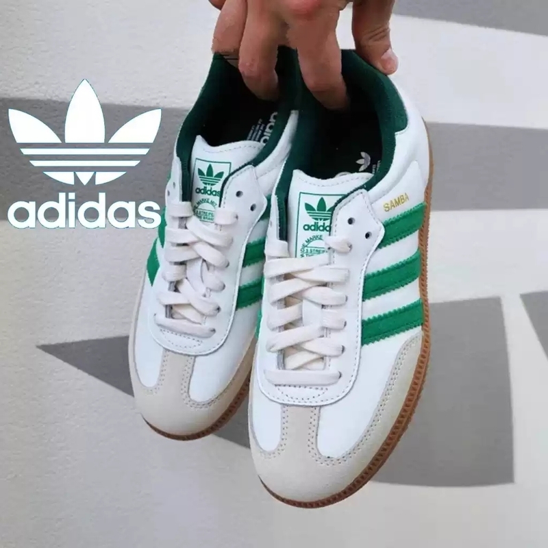 Street Fashion Adidas - 아디다스 JI3202 레트로 캐주얼 스니커즈 트레포일