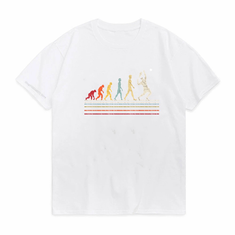 재미있는 테니스 진화 남자 스포츠 프린트 티셔츠 남성용 - Street Fashion Evolution 리뷰 및 가격