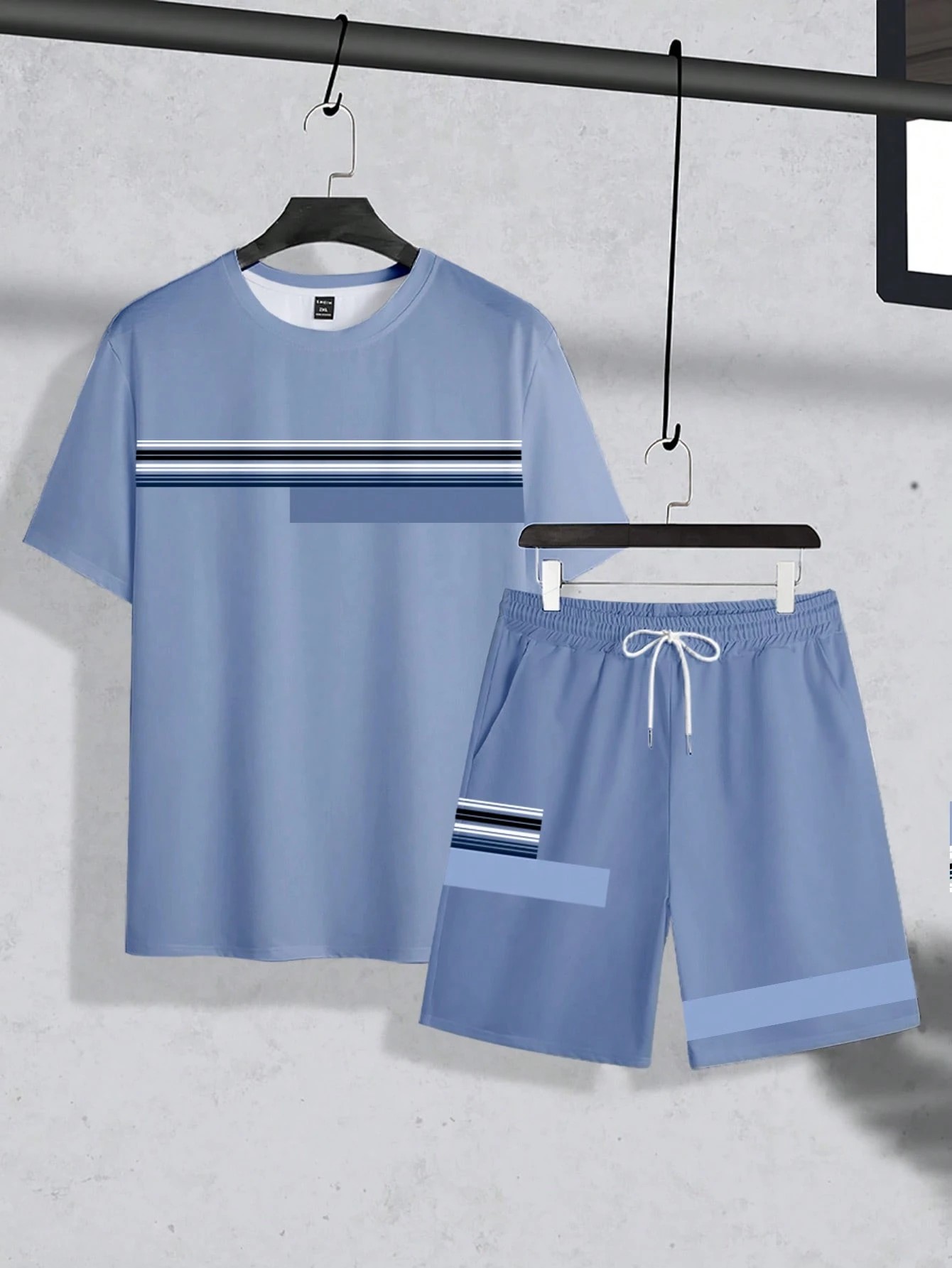 2026년 여름 신상 남성 반팔 반바지 세트 3D 스트 - Street Fashion For 2026 리뷰 및 가격