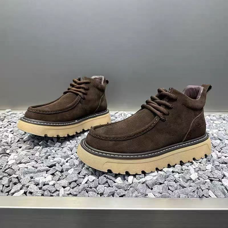 가을 겨울 남성 플랫폼 부츠 디자이너 논슬립 모터사이클 - Street Fashion Men 2025 리뷰 및 가격