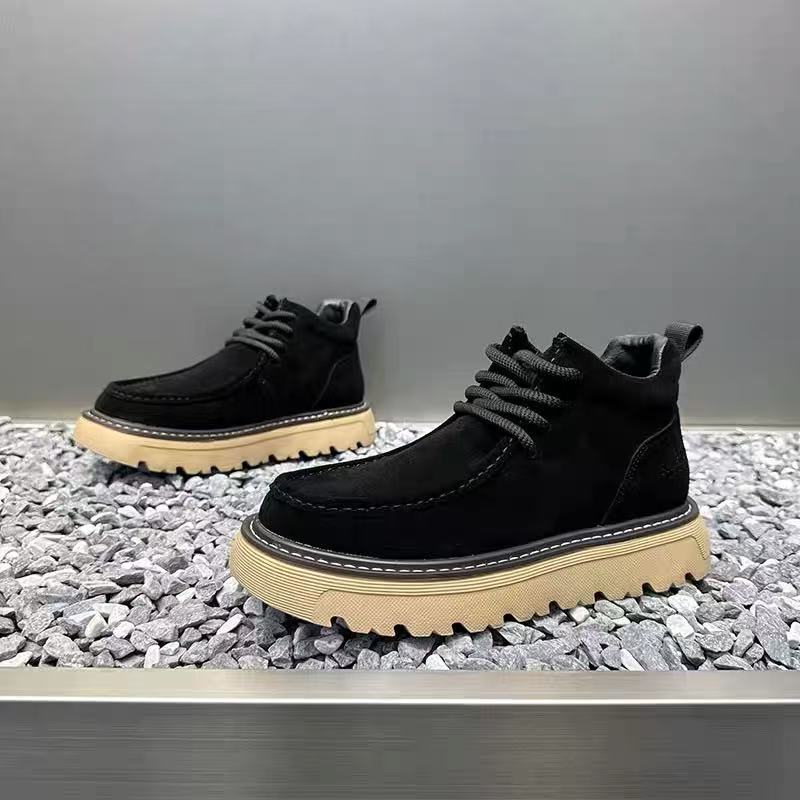 가을 겨울 남성 플랫폼 부츠 디자이너 논슬립 모터사이클 - Street Fashion Men 2025 리뷰 및 가격