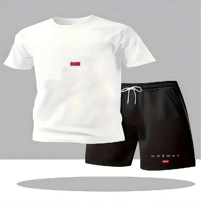 2026 신상 남성 캐주얼 반팔 반바지 투피스 세트 도 - Street Fashion For 2026 리뷰 및 가격
