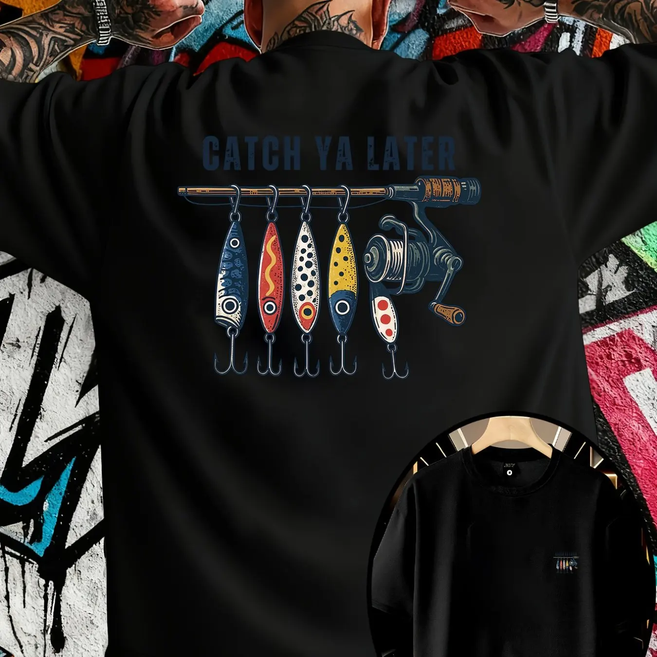 2026 여름 남성용 Catch Ya Later Fis - Street Style Fashion Quotes 리뷰 및 가격