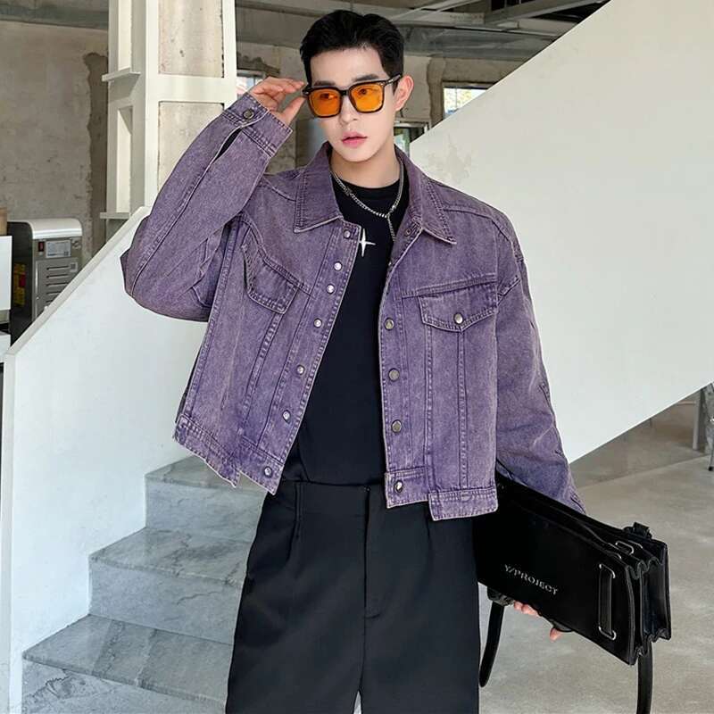 LUZHEN 성격 데님 짧은 재킷 남자의 높은 패션 스 - Street Fashion Men 2025 리뷰 및 가격