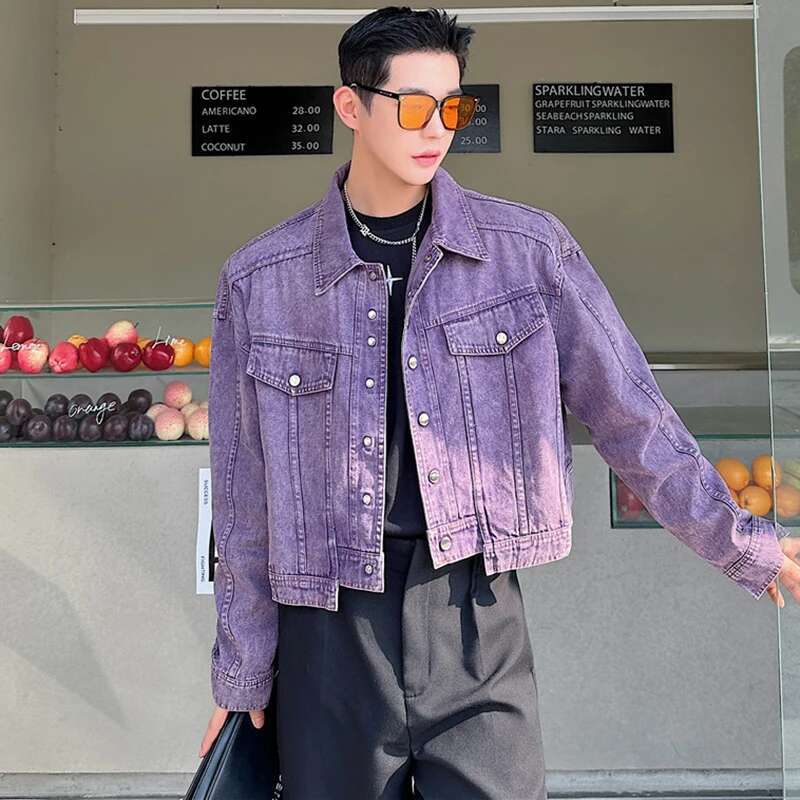 LUZHEN 성격 데님 짧은 재킷 남자의 높은 패션 스 - Street Fashion Men 2025 리뷰 및 가격