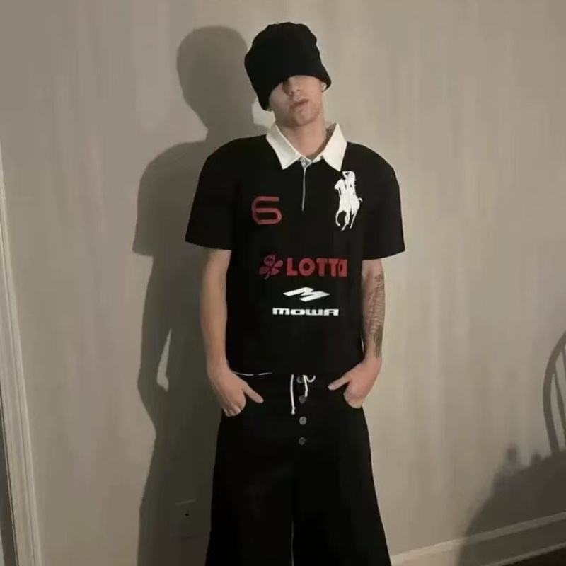 2025 여름 남성 하이 스트리트 패션 자수 버튼 옷깃 - Street Fashion Men 2025 리뷰 및 가격