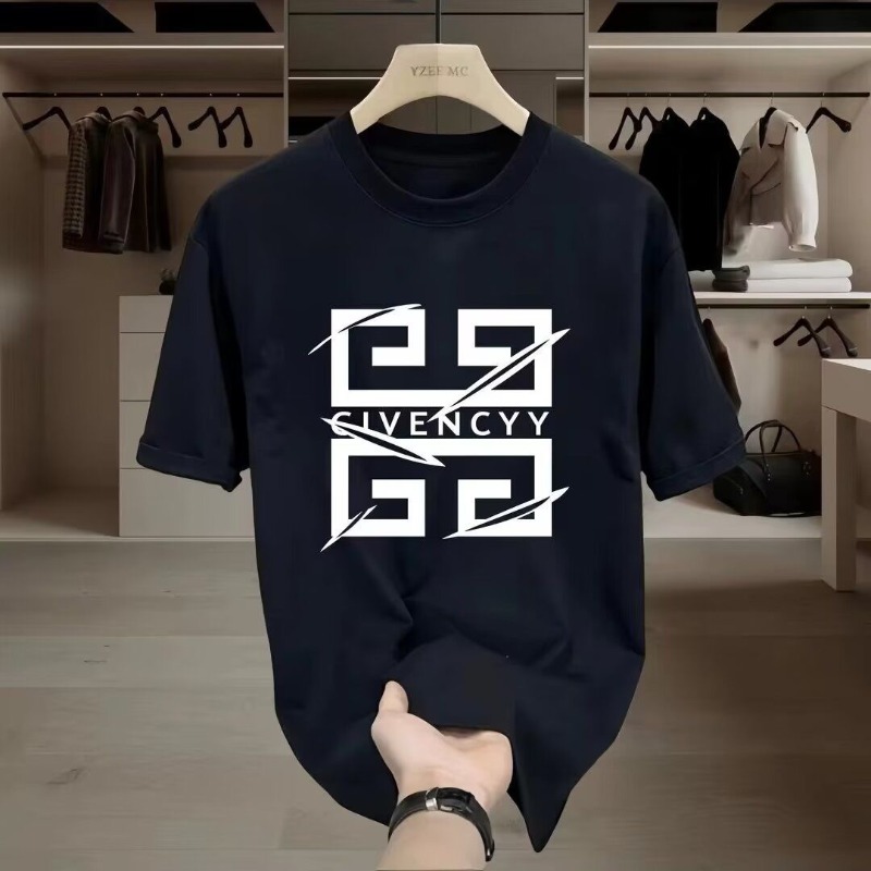 2026 남성용 GIVENCY 브랜드 로고 프린트 티셔 - Street Fashion Logo Design 리뷰 및 가격