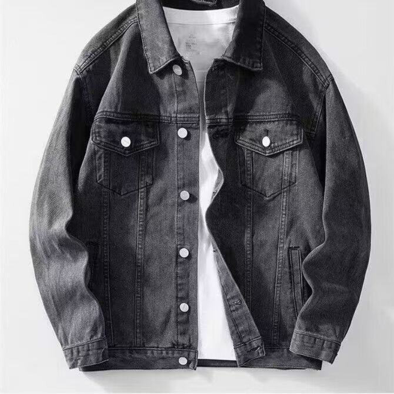 아메리칸 빈티지 헤비 울프 자수 패치 데님 재킷 남성  - Street Fashion Jeans Men 리뷰 및 가격