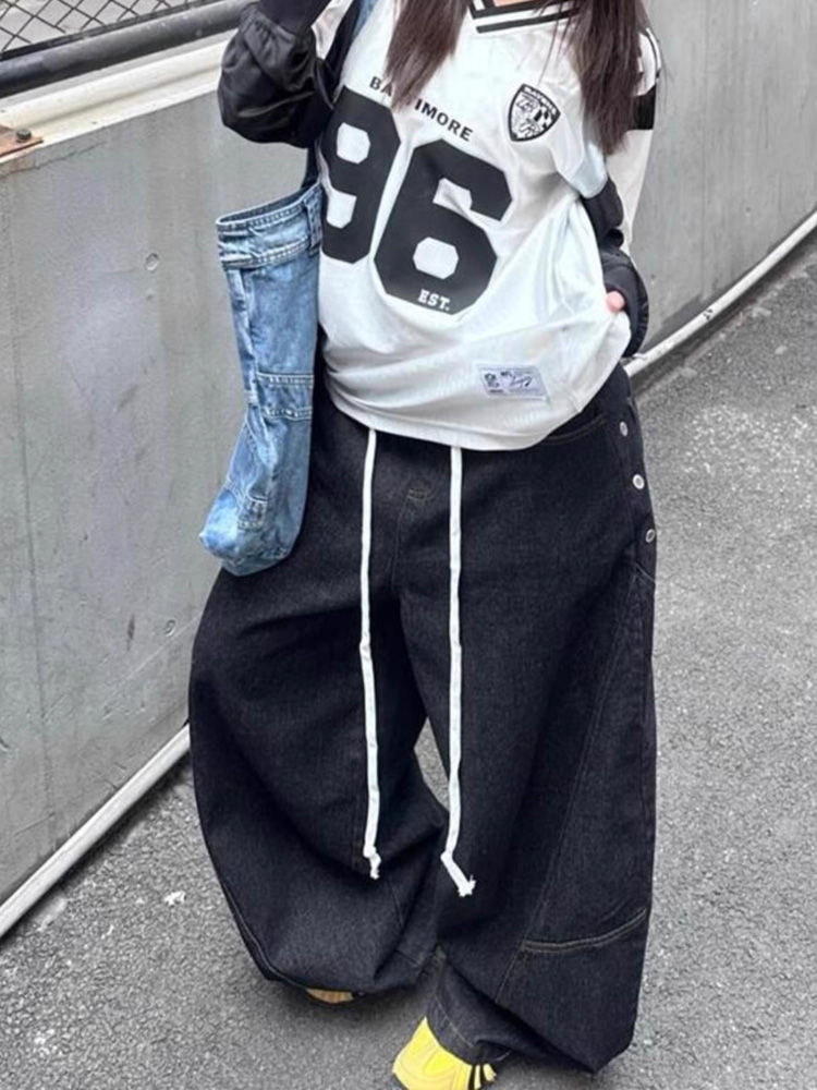 2025 년 봄 여성을위한 미국 복고풍 스플 라이스 허 - Street Fashion Jeans Men 리뷰 및 가격