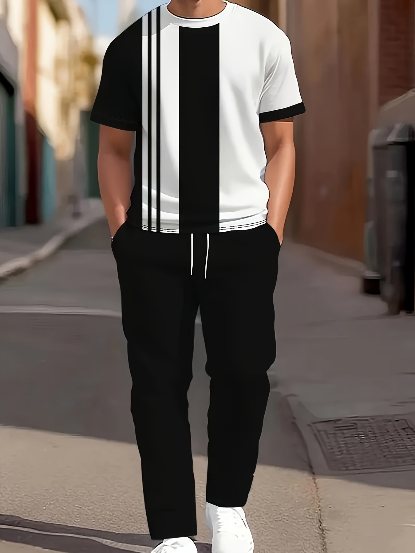 2026 여름 신상 남성 반팔 긴바지 세트 - 스트릿  - Street Fashion For 2026 리뷰 및 가격