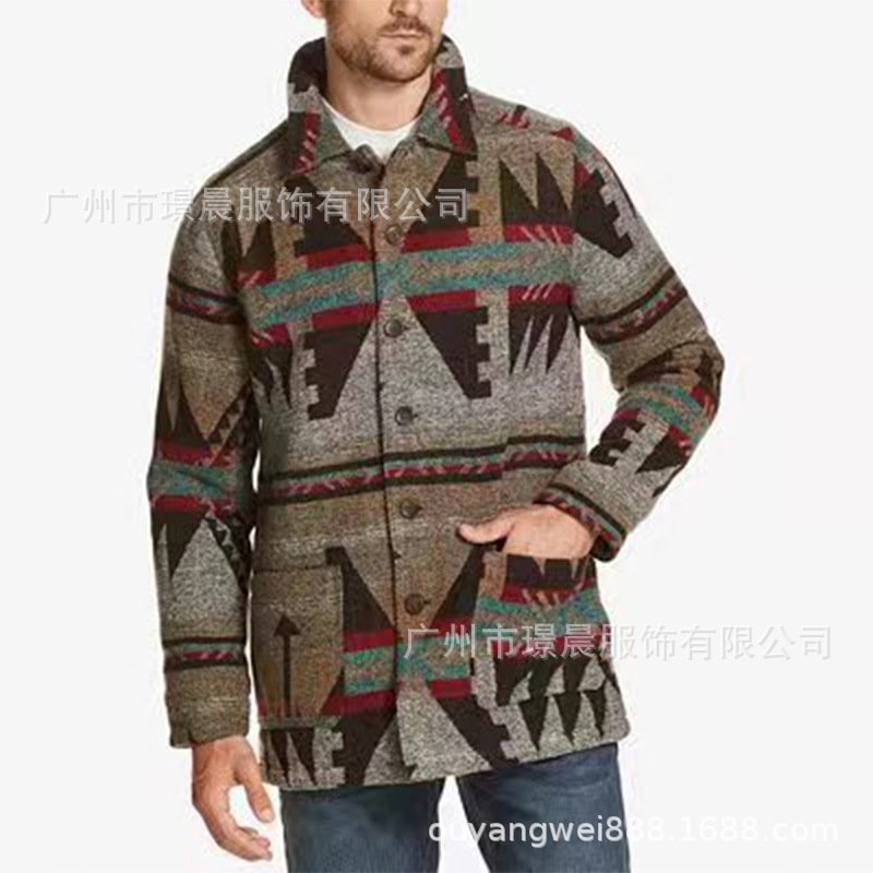 캐주얼 포켓 프린트 긴팔 라펠 탑 트렌디 남성 2025 - Street Fashion Men 2025 리뷰 및 가격