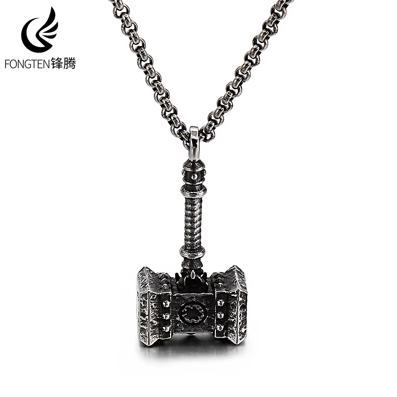 Fongten 고딕 망치 해골 플러그 펜던트 목걸이 남 - Fashion Street Singapore 리뷰 및 가격