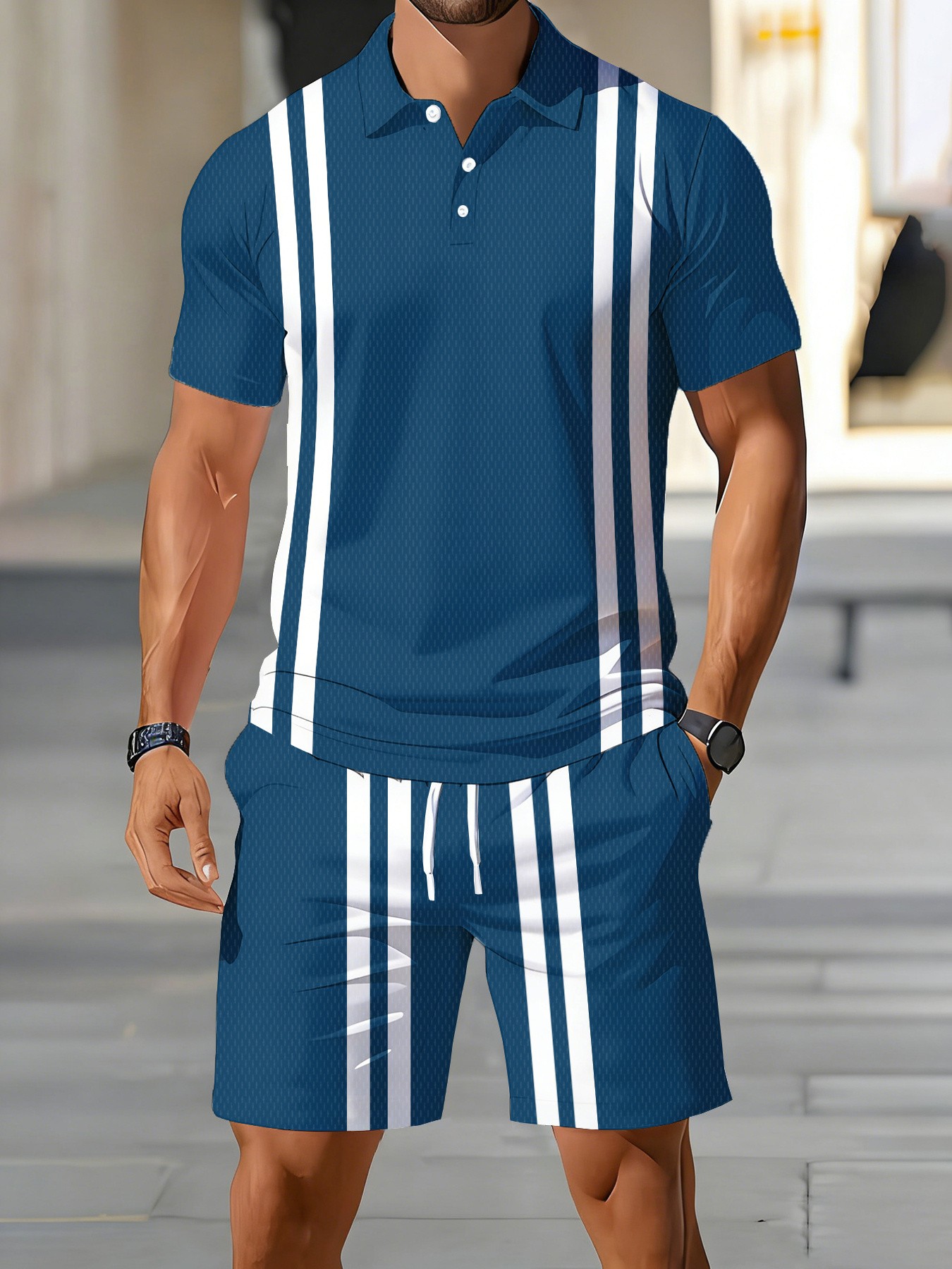 2026 여름 신상품 미국 남성 반팔 폴로셔츠 세트 - - Street Fashion Summer 2026 리뷰 및 가격