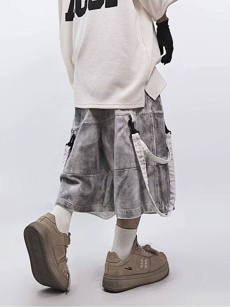 레트로 힙합 남성용 찢어진 청바지 여름 아메리칸 캐주얼 - Street Fashion Jeans Men 리뷰 및 가격